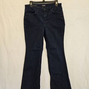 NYDJ Barbara Bootcut Lift And Tuck Technology Size 10P Jeans Dark Wash